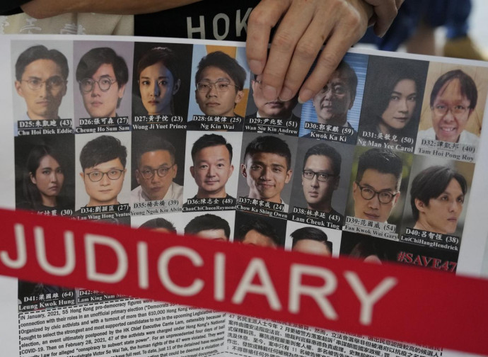 Hong Kong, le foto dei condannati (La Presse)