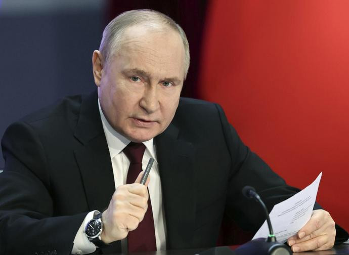 Il presidente russo Vladimir Putin - LaPresse